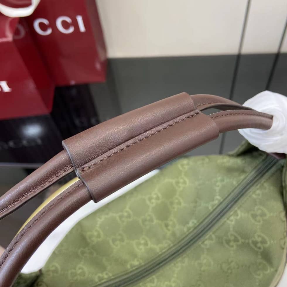 Gucci GG Canvas Large Green Tote Bag_3_160458 Gucci GG Canvas Large Green Tote Bag