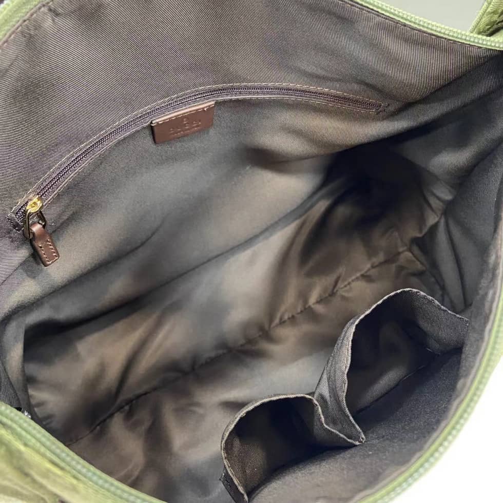 Gucci GG Canvas Large Green Tote Bag_7_160458 Gucci GG Canvas Large Green Tote Bag