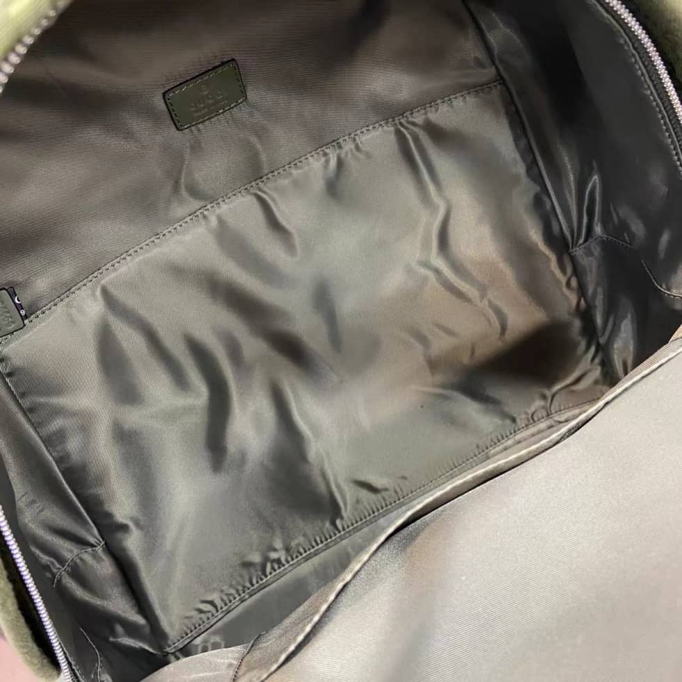 Gucci GG Canvas Mens Medium Green Backpack 834464_7_160468 Gucci GG Canvas Mens Medium Green Backpack 834464