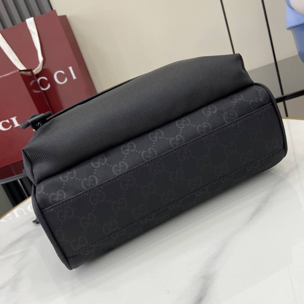 Gucci GG Nylon Mens Medium Black Crossbody Bag_6_160498 Gucci GG Nylon Mens Medium Black Crossbody Bag