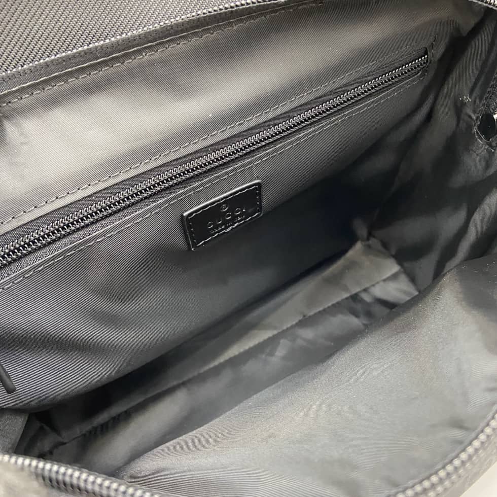 Gucci GG Nylon Mens Medium Black Crossbody Bag_7_160498 Gucci GG Nylon Mens Medium Black Crossbody Bag