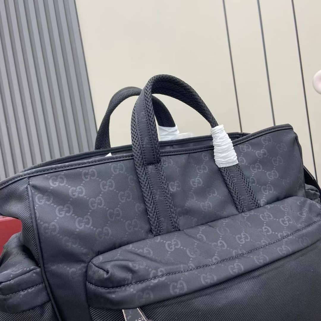 Gucci GG Nylon Mens Large Black Tote 818962_4_160508 Gucci GG Nylon Mens Large Black Tote 818962
