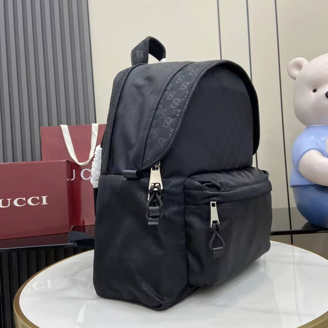 Gucci Nexus Nylon Mens Medium Black Backpack_1_160518 Gucci Nexus Nylon Mens Medium Black Backpack
