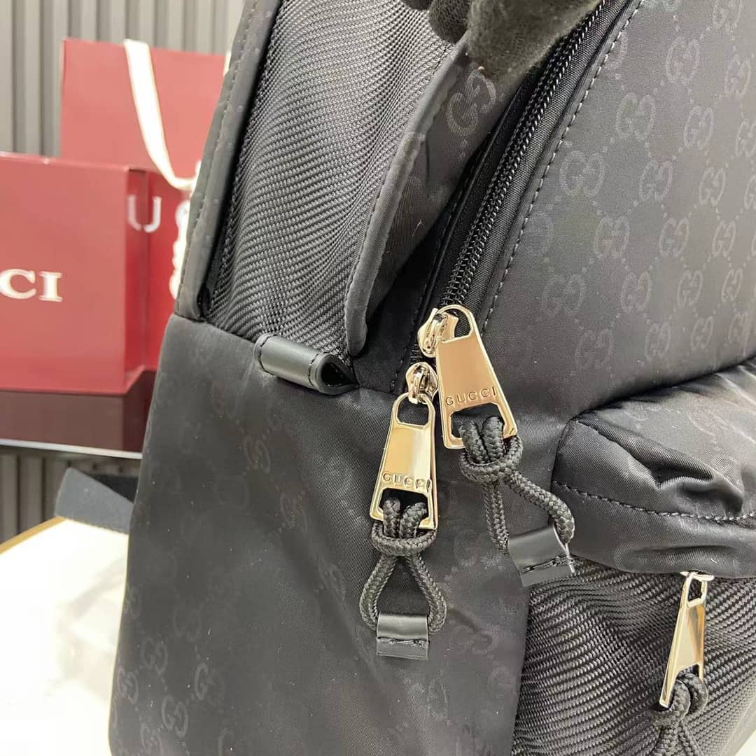 Gucci Nexus Nylon Mens Medium Black Backpack_3_160518 Gucci Nexus Nylon Mens Medium Black Backpack