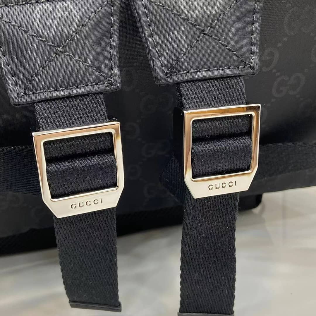 Gucci Nexus Nylon Mens Medium Black Backpack_5_160518 Gucci Nexus Nylon Mens Medium Black Backpack
