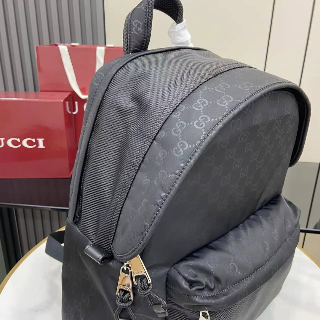 Gucci Nexus Nylon Mens Medium Black Backpack_6_160518 Gucci Nexus Nylon Mens Medium Black Backpack