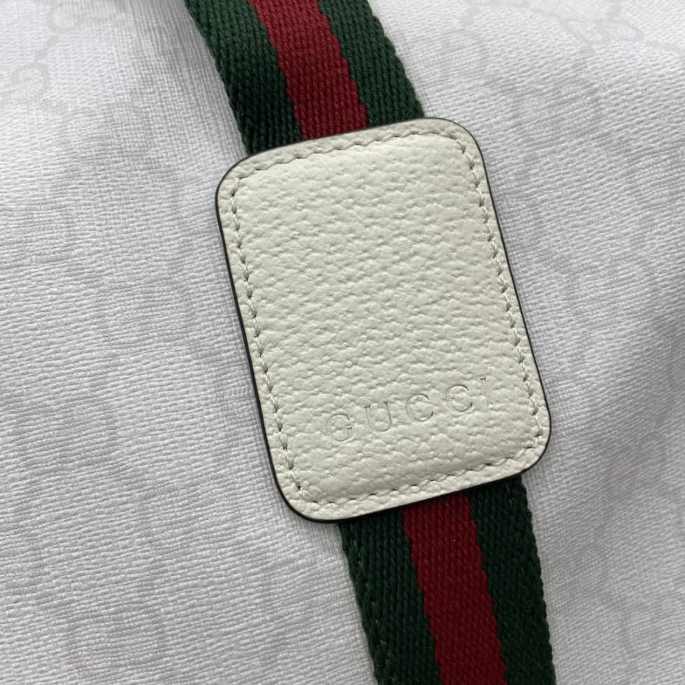 Gucci GG Mens Medium White Duffle Bag 799871_5_160528 Gucci GG Mens Medium White Duffle Bag 799871