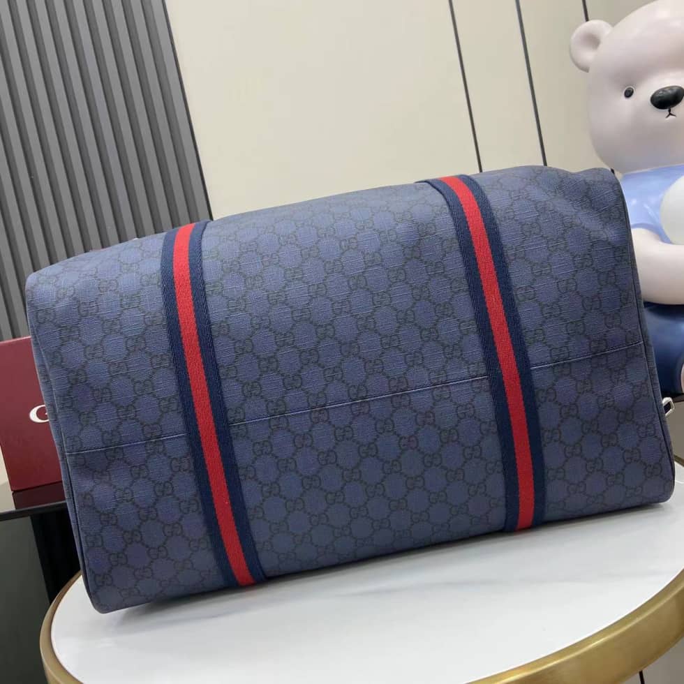 Gucci GG Mens Medium Blue Duffle Bag 799871_2_160538 Gucci GG Mens Medium Blue Duffle Bag 799871
