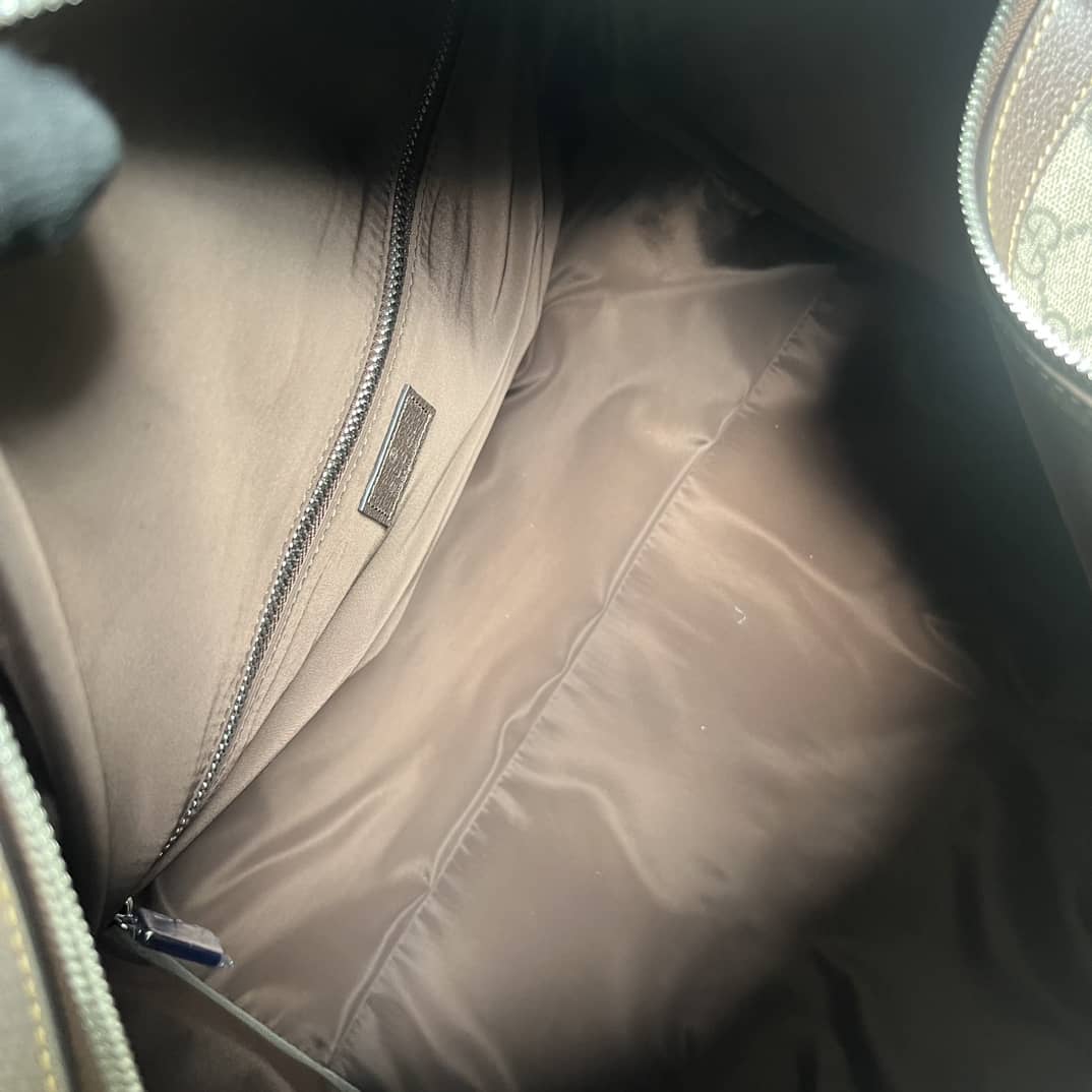 Gucci GG Supreme Fabric Medium Duffle Bag Brown_7_160548 Gucci GG Supreme Fabric Medium Duffle Bag Brown