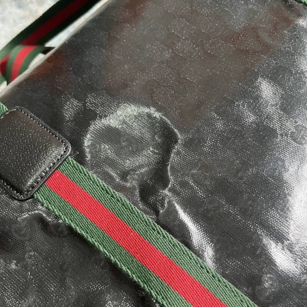 Gucci GG Medium Crystal Canvas Black Duffle Bag_4_160558 Gucci GG Medium Crystal Canvas Black Duffle Bag