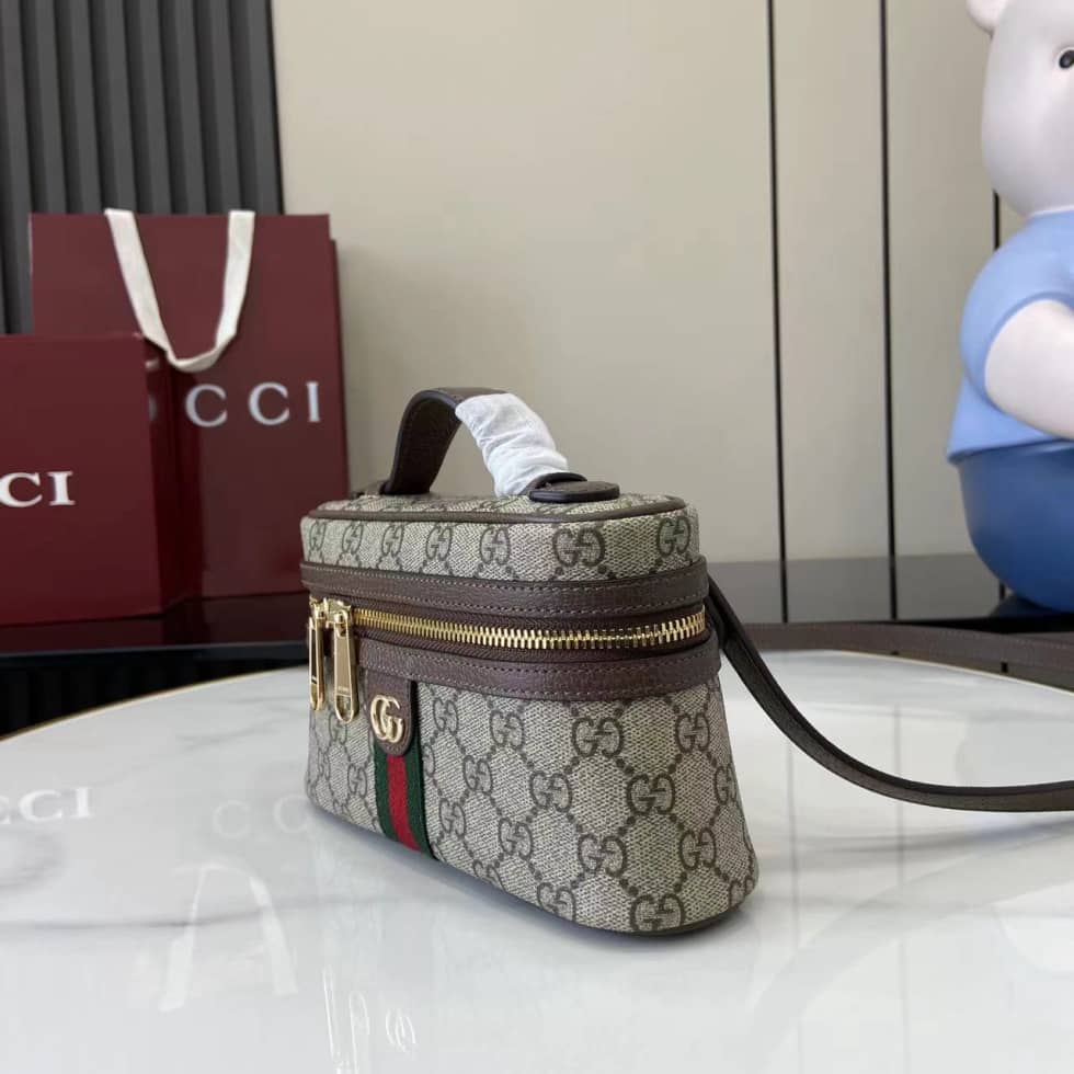 Gucci Ophidia Canvas Small Brown Vanity Bag_2_160578 Gucci Ophidia Canvas Small Brown Vanity Bag