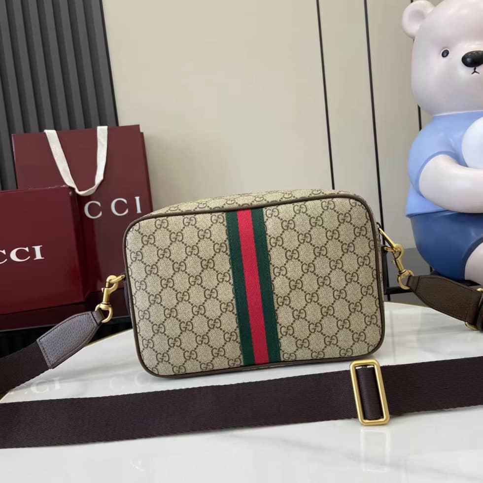 Gucci Ophidia Mens Canvas Medium Brown Crossbody Bag_1_160588 Gucci Ophidia Mens Canvas Medium Brown Crossbody Bag