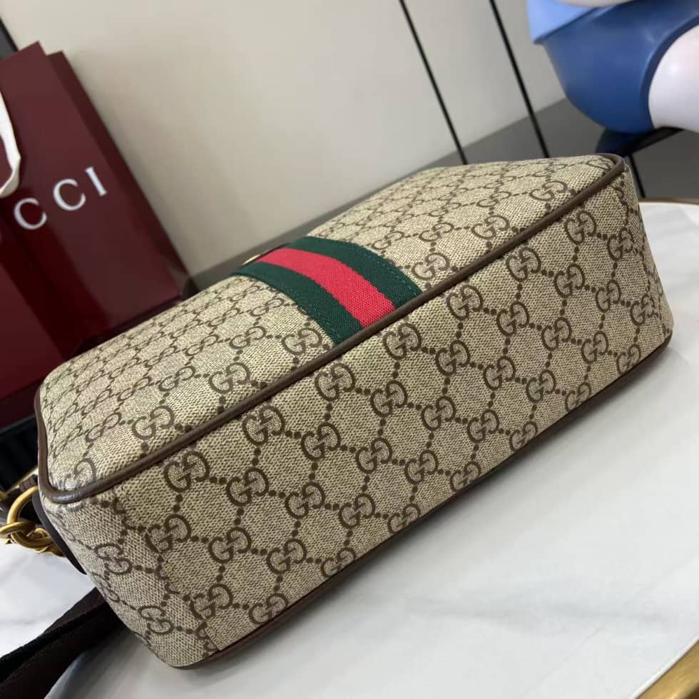 Gucci Ophidia Mens Canvas Medium Brown Crossbody Bag_3_160588 Gucci Ophidia Mens Canvas Medium Brown Crossbody Bag