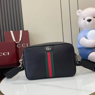 Gucci Ophidia Mens Leather Medium Black Crossbody Bag