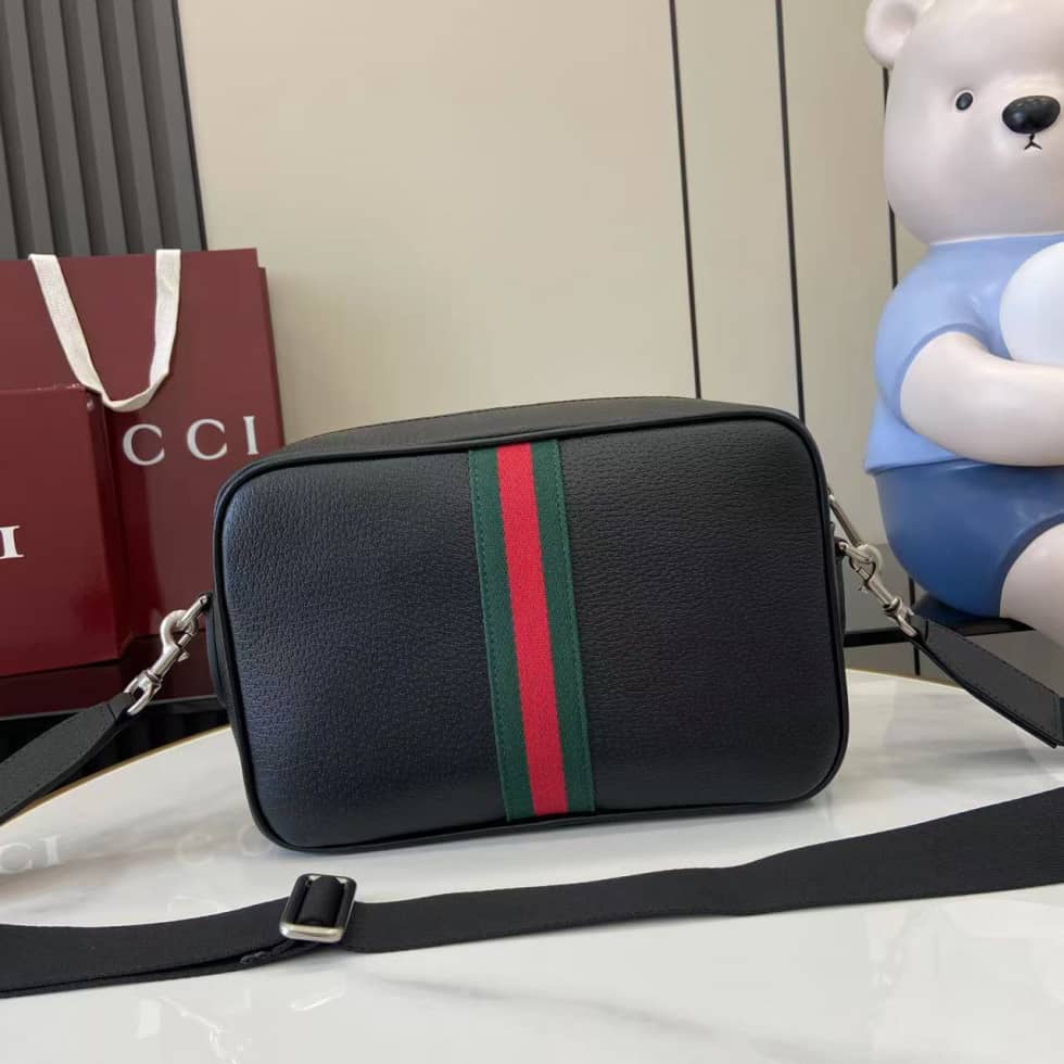 Gucci Ophidia Mens Leather Medium Black Crossbody Bag_1_160598 Gucci Ophidia Mens Leather Medium Black Crossbody Bag