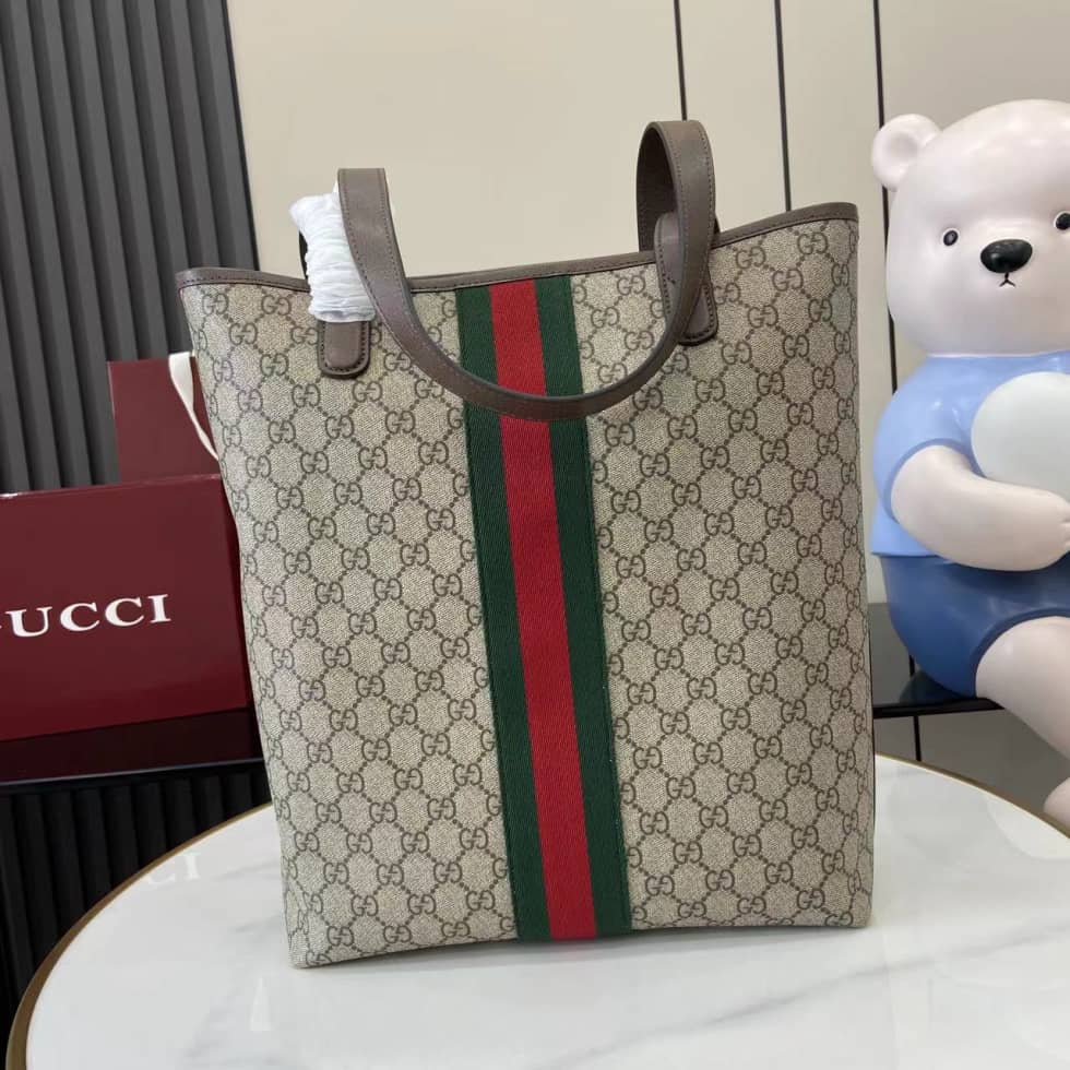 Gucci Ophidia Mens Canvas Medium Brown Tote_1_160608 Gucci Ophidia Mens Canvas Medium Brown Tote