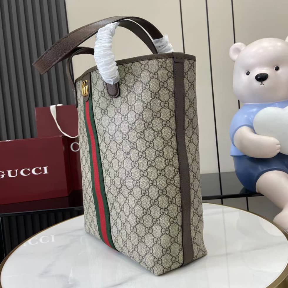 Gucci Ophidia Mens Canvas Medium Brown Tote_2_160608 Gucci Ophidia Mens Canvas Medium Brown Tote