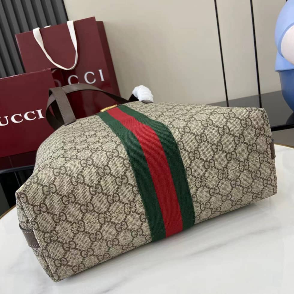 Gucci Ophidia Mens Canvas Medium Brown Tote_3_160608 Gucci Ophidia Mens Canvas Medium Brown Tote