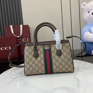Gucci Ophidia Canvas Small Brown Tote Bag 836840