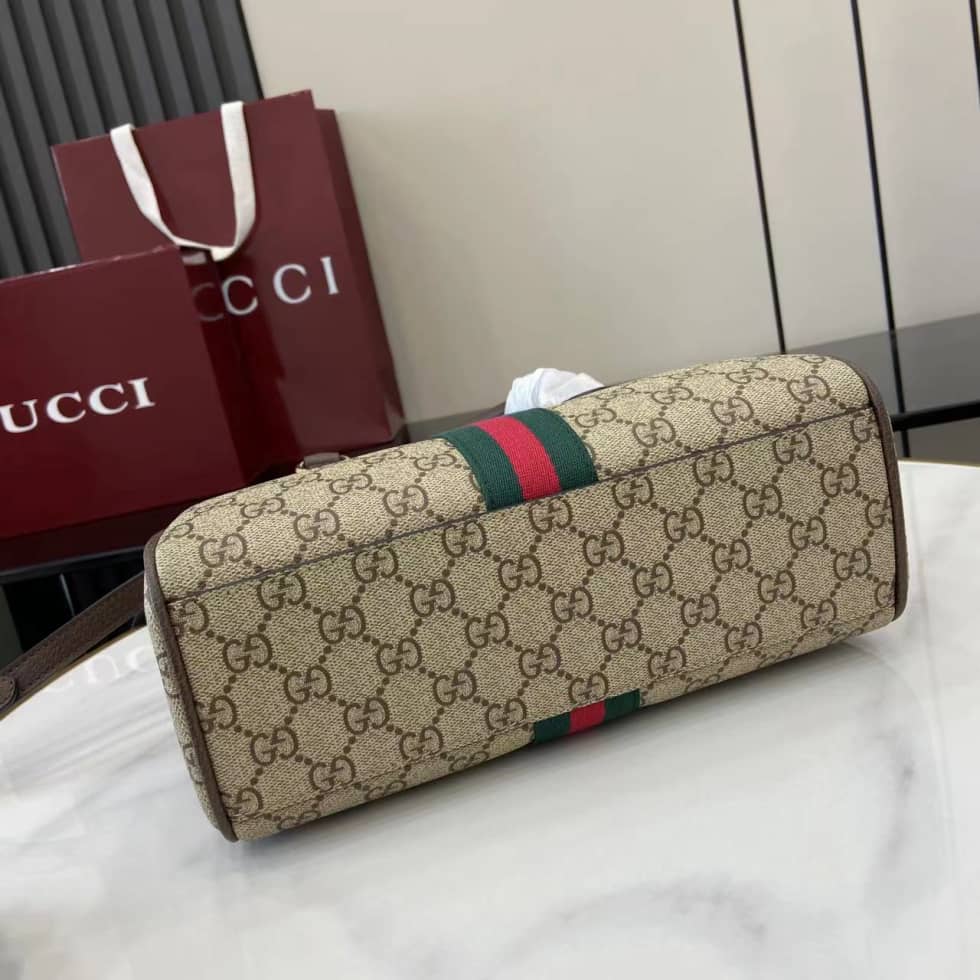 Gucci Ophidia Canvas Small Brown Tote Bag 836840_3_160628 Gucci Ophidia Canvas Small Brown Tote Bag 836840
