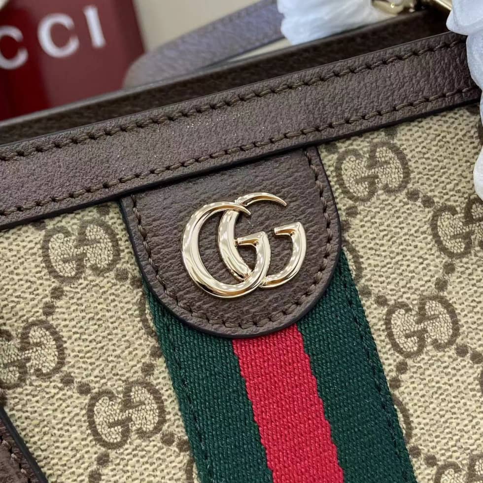 Gucci Ophidia Canvas Small Brown Tote Bag 836840_4_160628 Gucci Ophidia Canvas Small Brown Tote Bag 836840