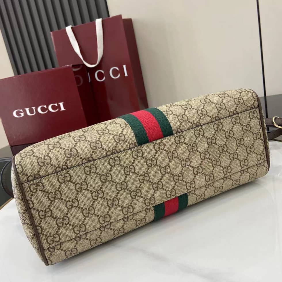Gucci Ophidia Canvas Medium Brown Tote Bag 836839_3_160638 Gucci Ophidia Canvas Medium Brown Tote Bag 836839