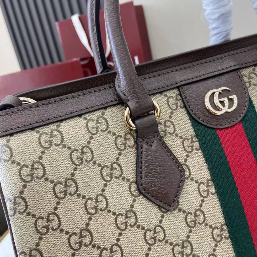 Gucci Ophidia Canvas Medium Brown Tote Bag 836839_4_160638 Gucci Ophidia Canvas Medium Brown Tote Bag 836839