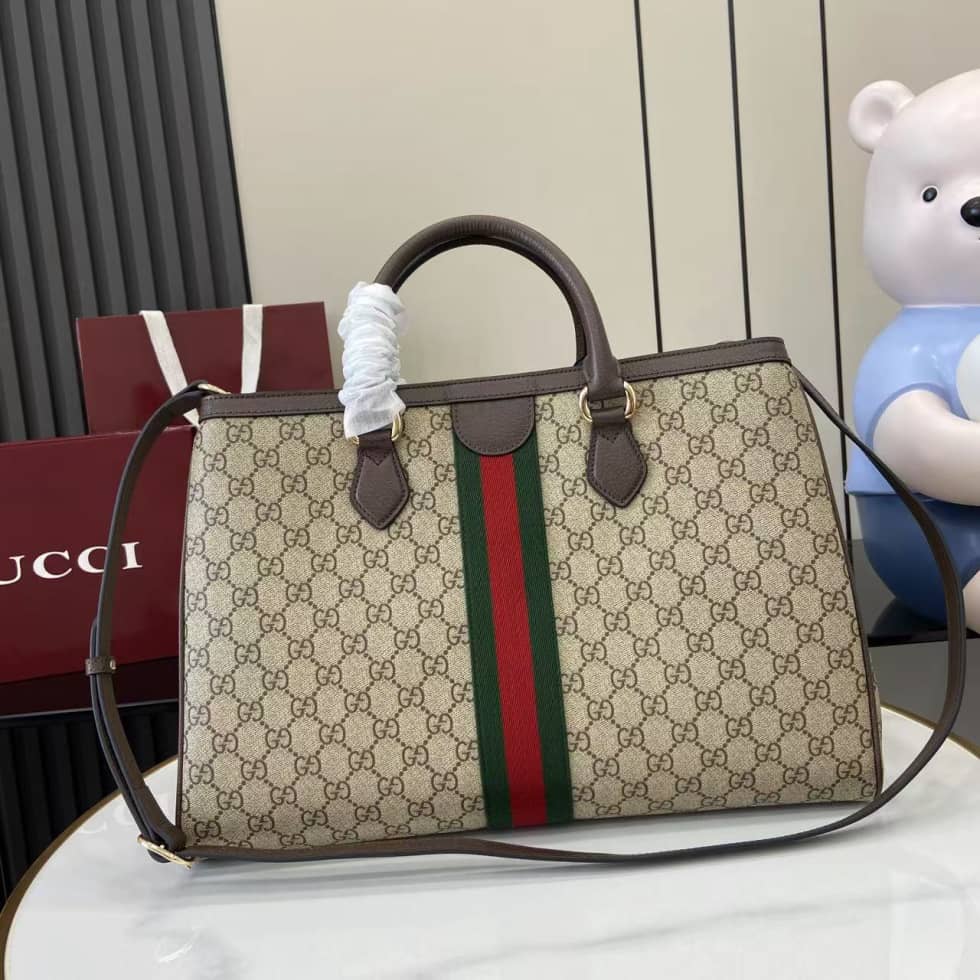 Gucci Ophidia Canvas Large Brown Tote Bag 836838_1_160648 Gucci Ophidia Canvas Large Brown Tote Bag 836838