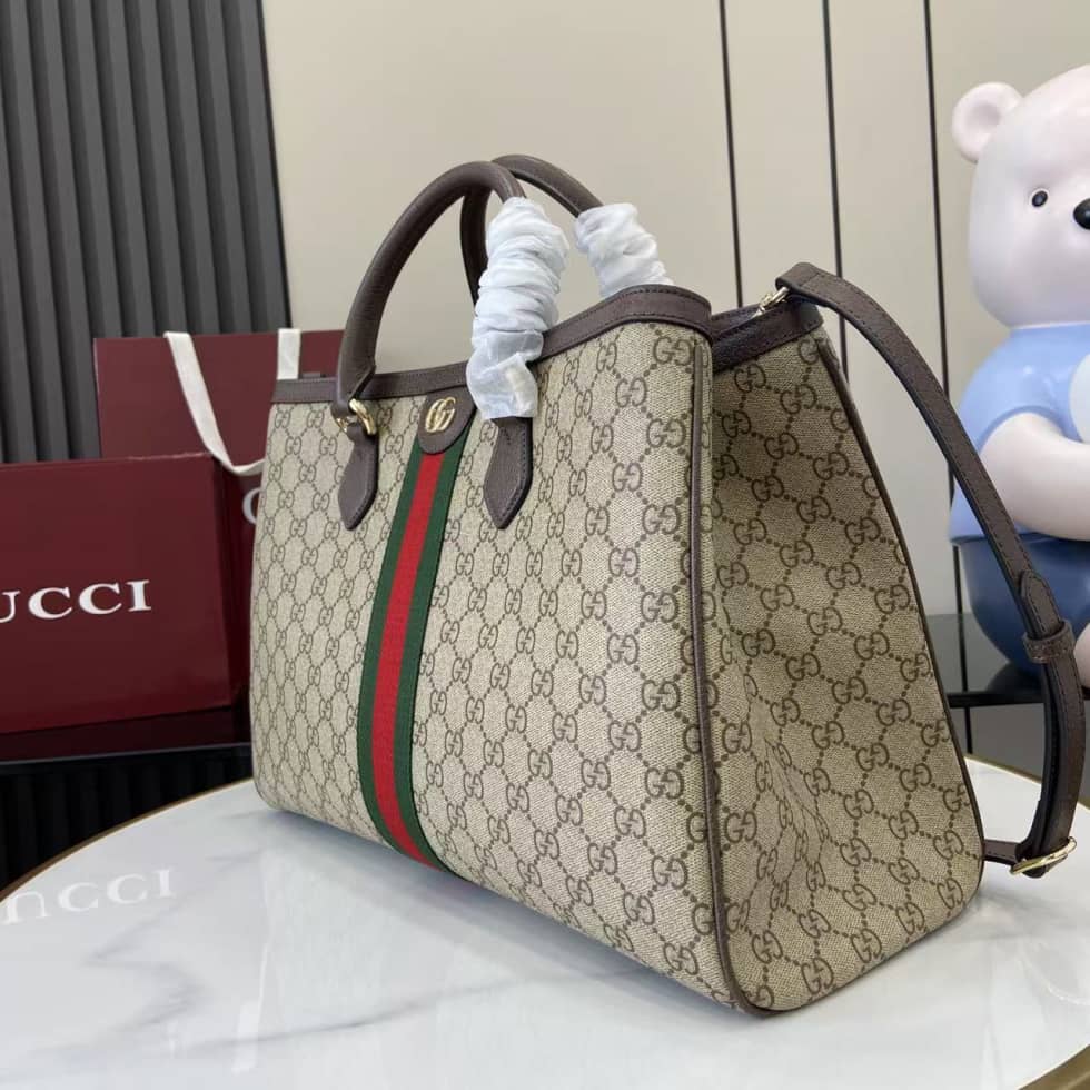 Gucci Ophidia Canvas Large Brown Tote Bag 836838_2_160648 Gucci Ophidia Canvas Large Brown Tote Bag 836838