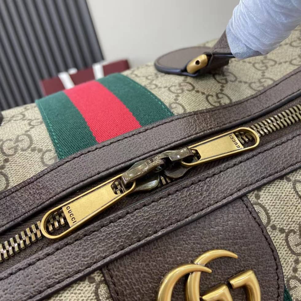 Gucci Savoy Canvas Large Duffle Bag Beige 834458_6_160668 Gucci Savoy Canvas Large Duffle Bag Beige 834458