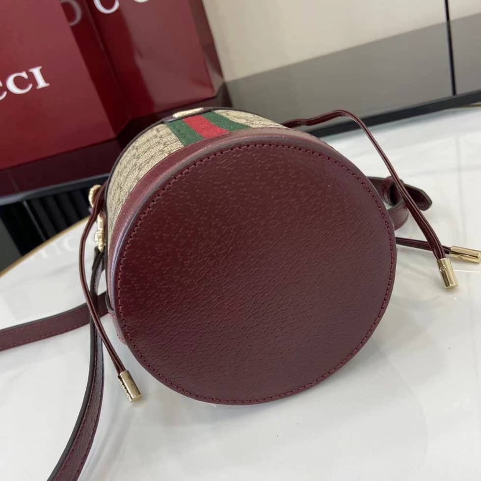 Gucci Ophidia Canvas Mini Brown Bucket Bag 838462_3_160678 Gucci Ophidia Canvas Mini Brown Bucket Bag 838462