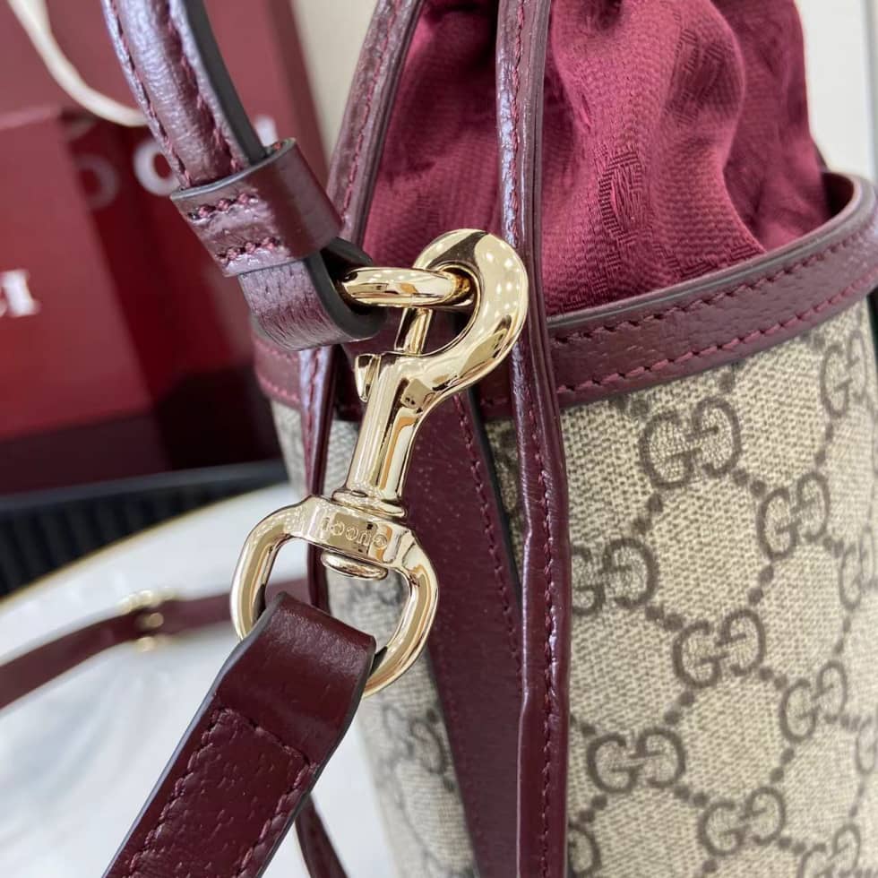 Gucci Ophidia Canvas Mini Brown Bucket Bag 838462_4_160678 Gucci Ophidia Canvas Mini Brown Bucket Bag 838462
