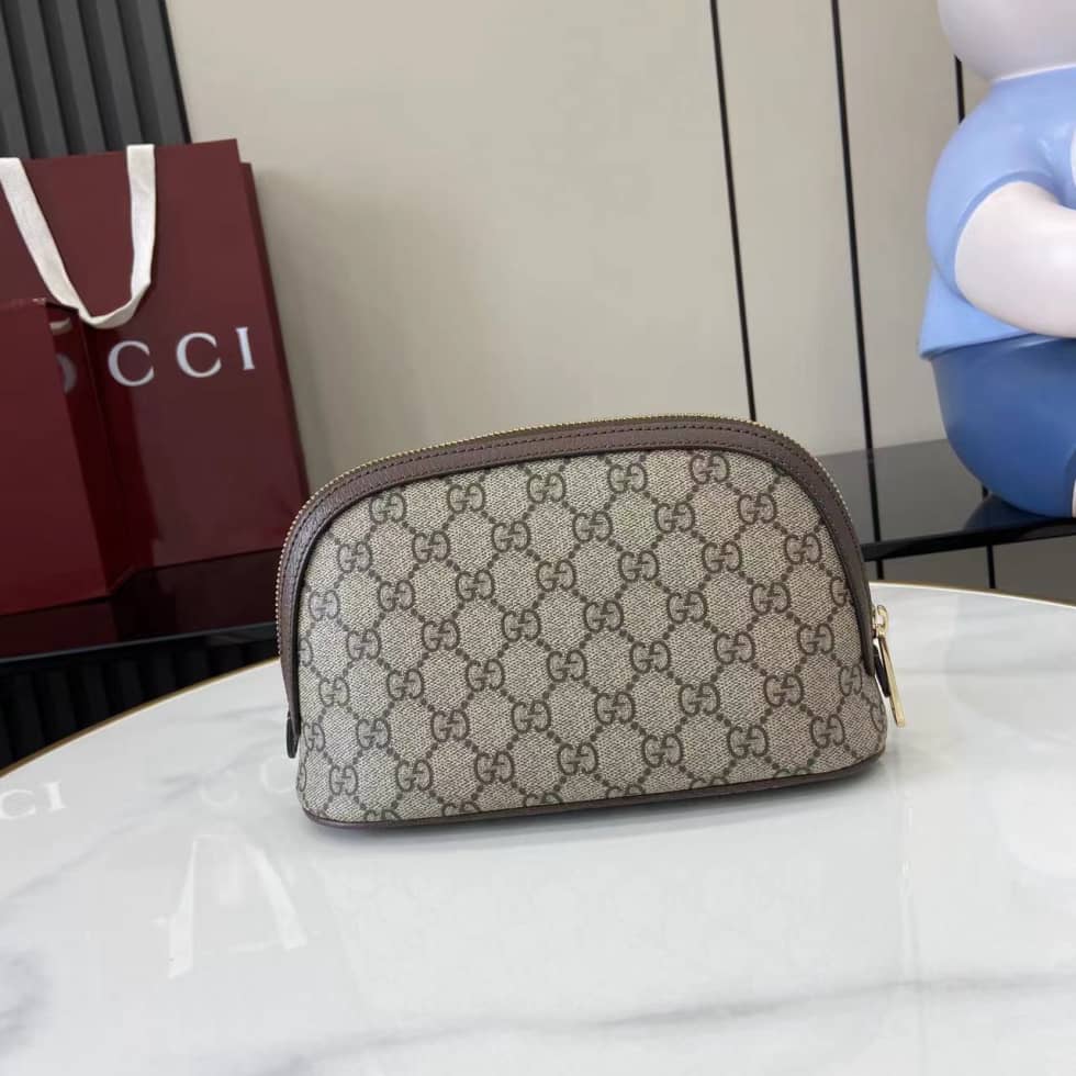 Gucci Ophidia Canvas Small Brown Cosmetic Case_1_160688 Gucci Ophidia Canvas Small Brown Cosmetic Case