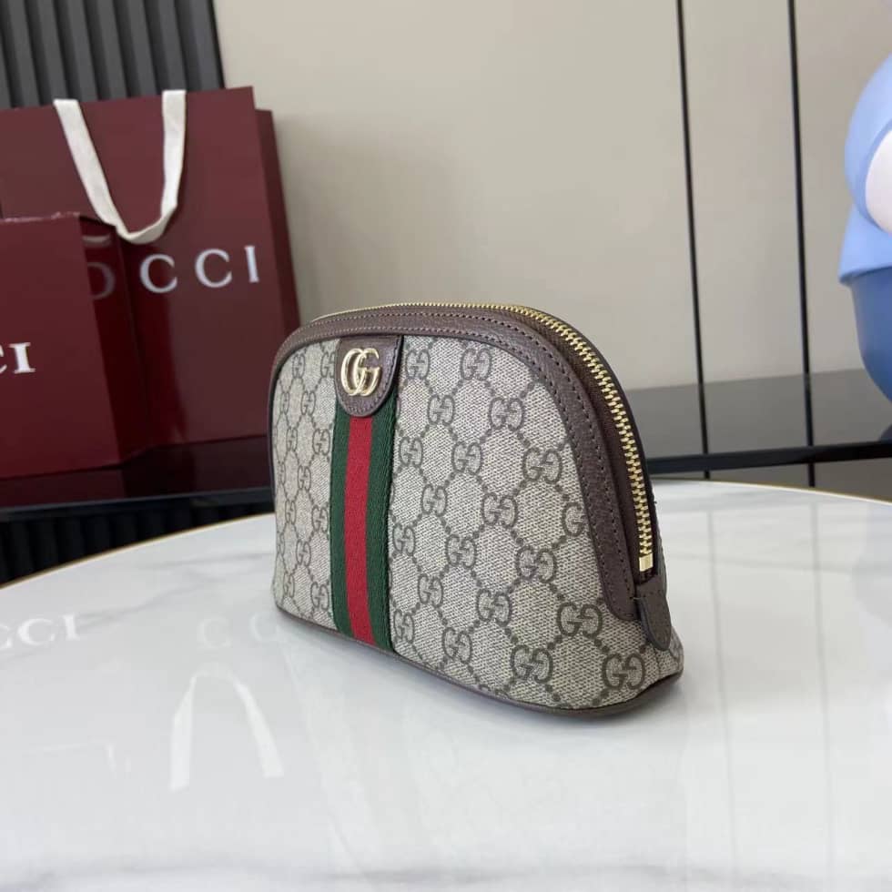 Gucci Ophidia Canvas Small Brown Cosmetic Case_2_160688 Gucci Ophidia Canvas Small Brown Cosmetic Case