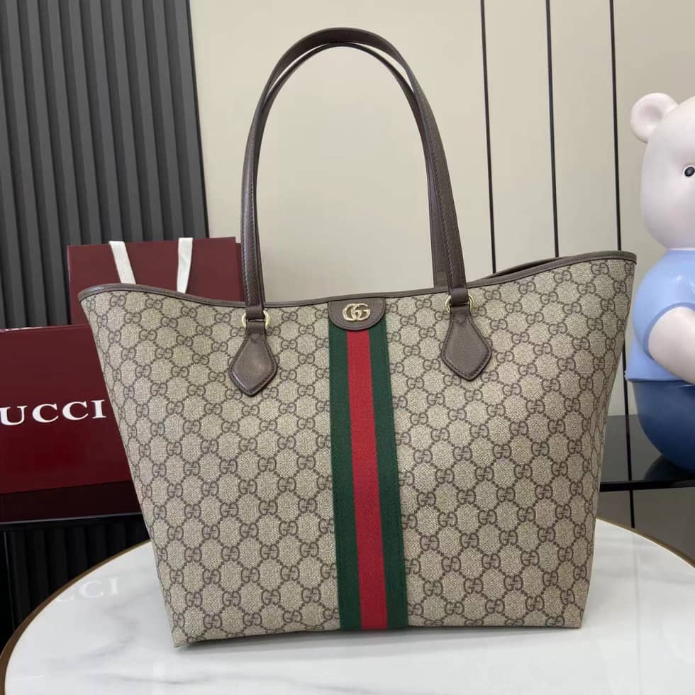 Gucci Ophidia Canvas Large Brown Tote Bag 836829_10_160708 Gucci Ophidia Canvas Large Brown Tote Bag 836829