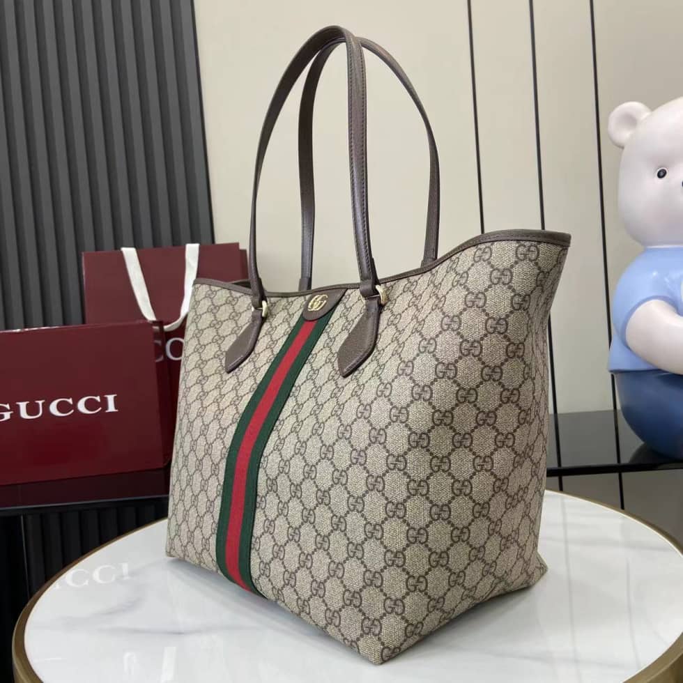 Gucci Ophidia Canvas Large Brown Tote Bag 836829_2_160708 Gucci Ophidia Canvas Large Brown Tote Bag 836829