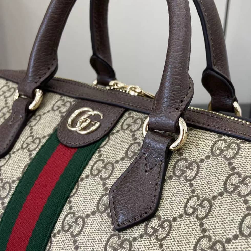 Gucci Ophidia Canvas Large Brown Boston Bag_5_160748 Gucci Ophidia Canvas Large Brown Boston Bag