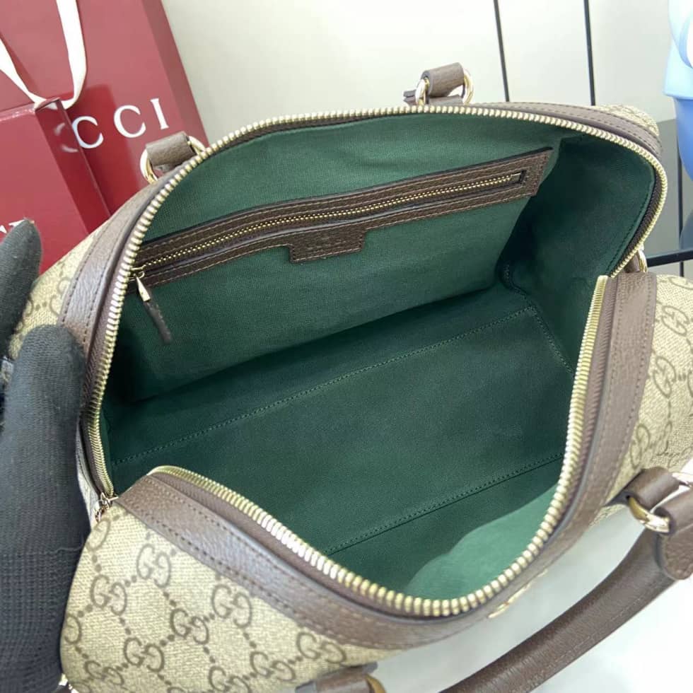 Gucci Ophidia Canvas Large Brown Boston Bag_7_160748 Gucci Ophidia Canvas Large Brown Boston Bag
