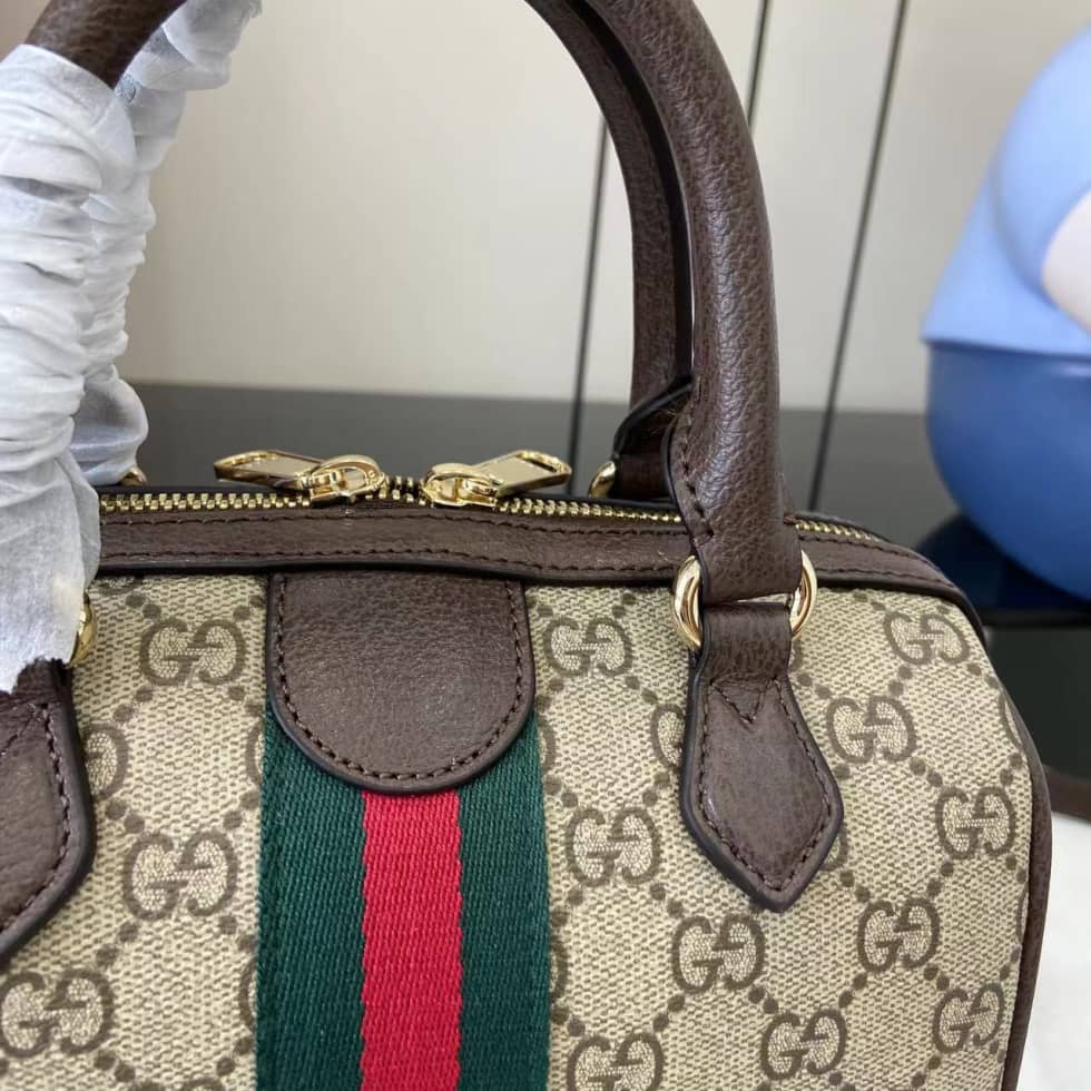 Gucci Ophidia Canvas Small Brown Boston Bag_5_160768 Gucci Ophidia Canvas Small Brown Boston Bag