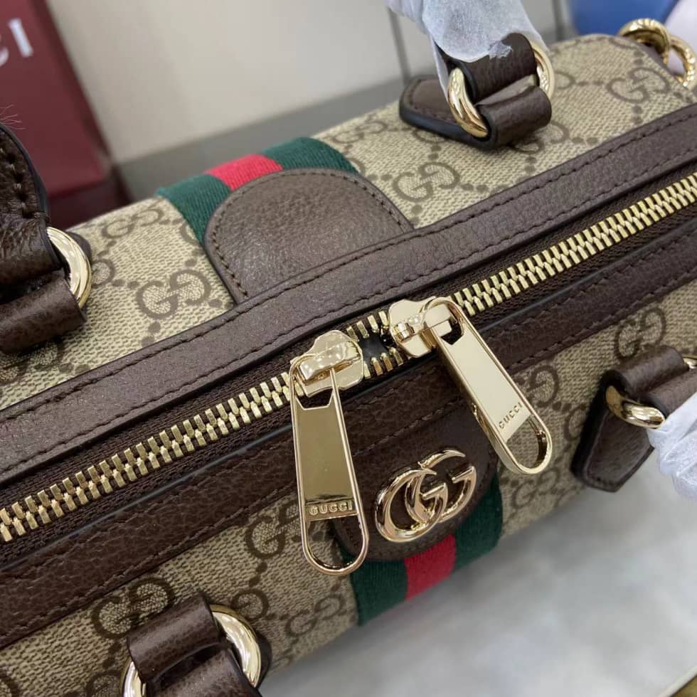Gucci Ophidia Canvas Small Brown Boston Bag_6_160768 Gucci Ophidia Canvas Small Brown Boston Bag