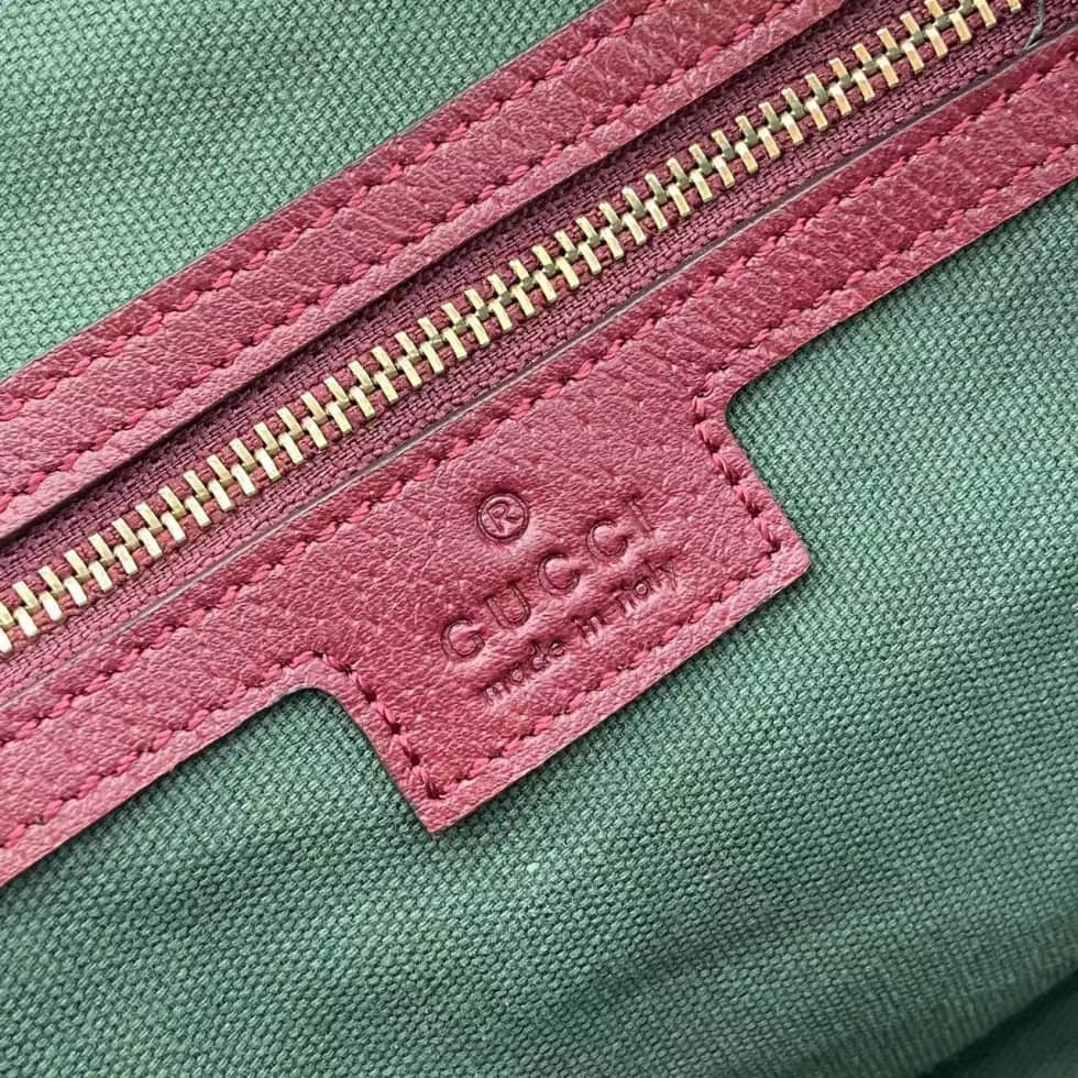 Gucci Ophidia Canvas Medium Brown Red Boston Bag_8_160778 Gucci Ophidia Canvas Medium Brown Red Boston Bag
