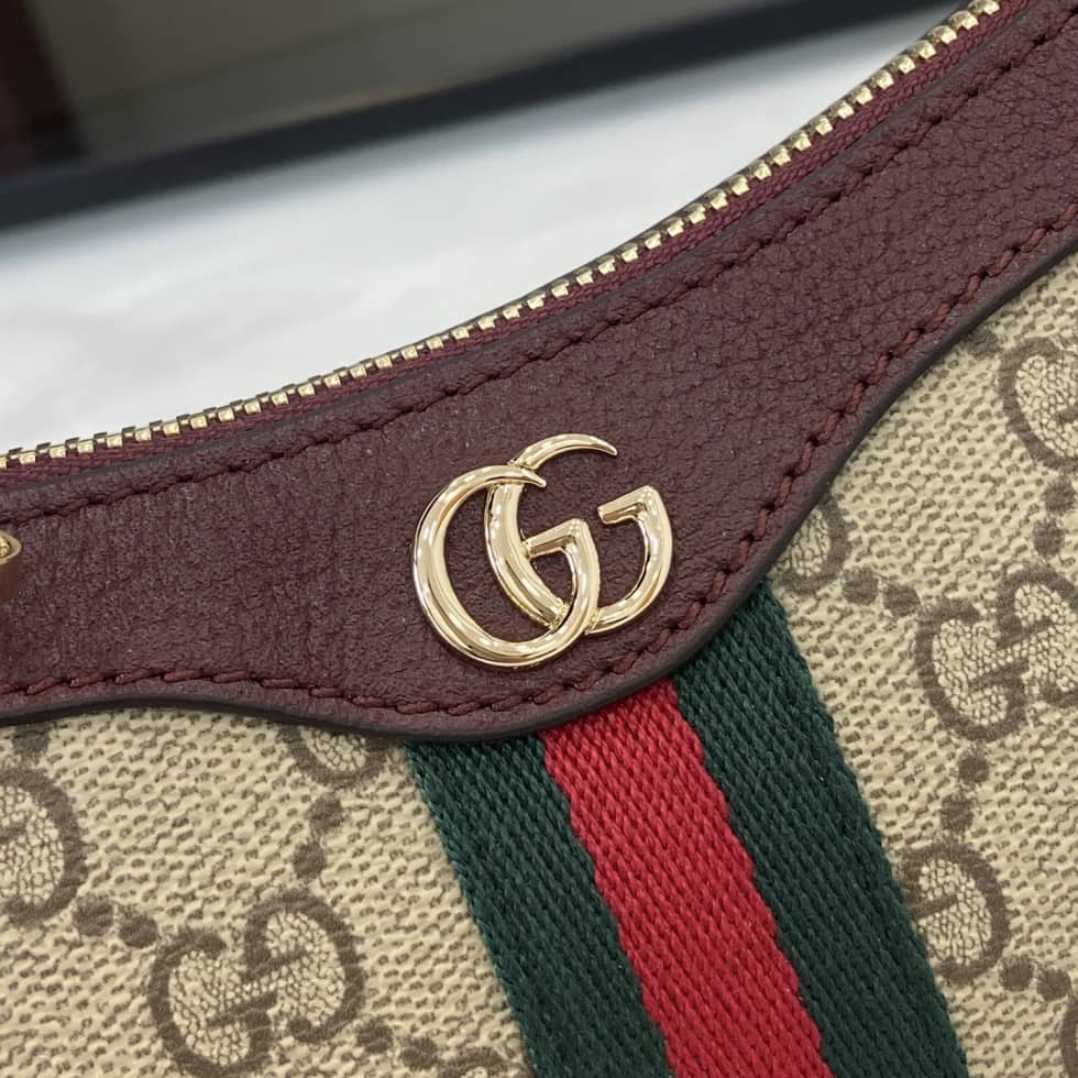 Gucci Ophidia Canvas Mini Red Brown Shoulder Bag_4_160798 Gucci Ophidia Canvas Mini Red Brown Shoulder Bag