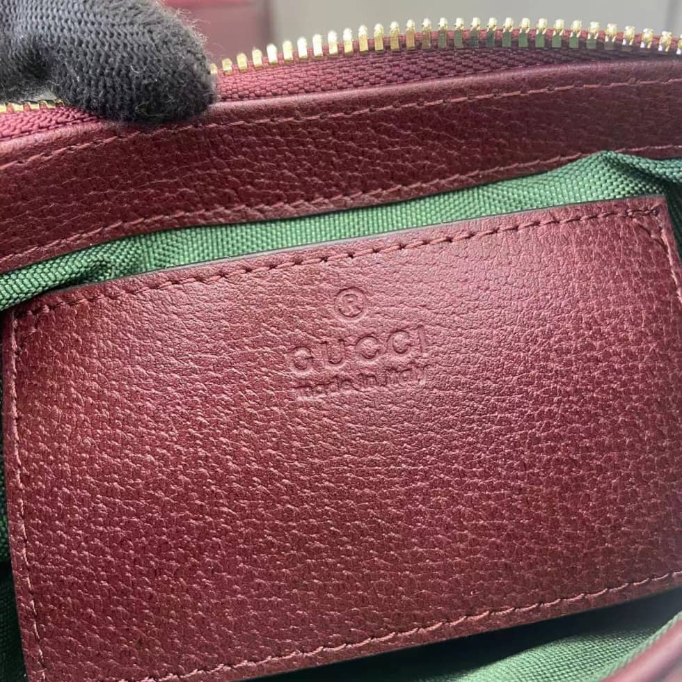 Gucci Ophidia Canvas Mini Red Brown Shoulder Bag_7_160798 Gucci Ophidia Canvas Mini Red Brown Shoulder Bag