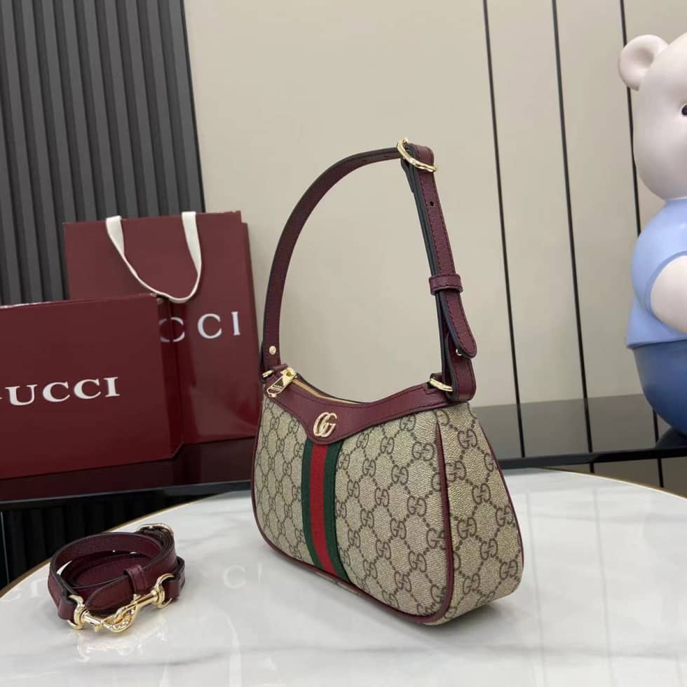 Gucci Ophidia Small Brown Red Shoulder Bag 841341_2_160818 Gucci Ophidia Small Brown Red Shoulder Bag 841341