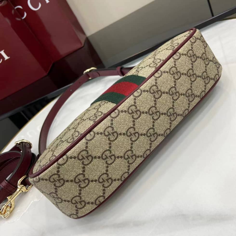 Gucci Ophidia Small Brown Red Shoulder Bag 841341_3_160818 Gucci Ophidia Small Brown Red Shoulder Bag 841341