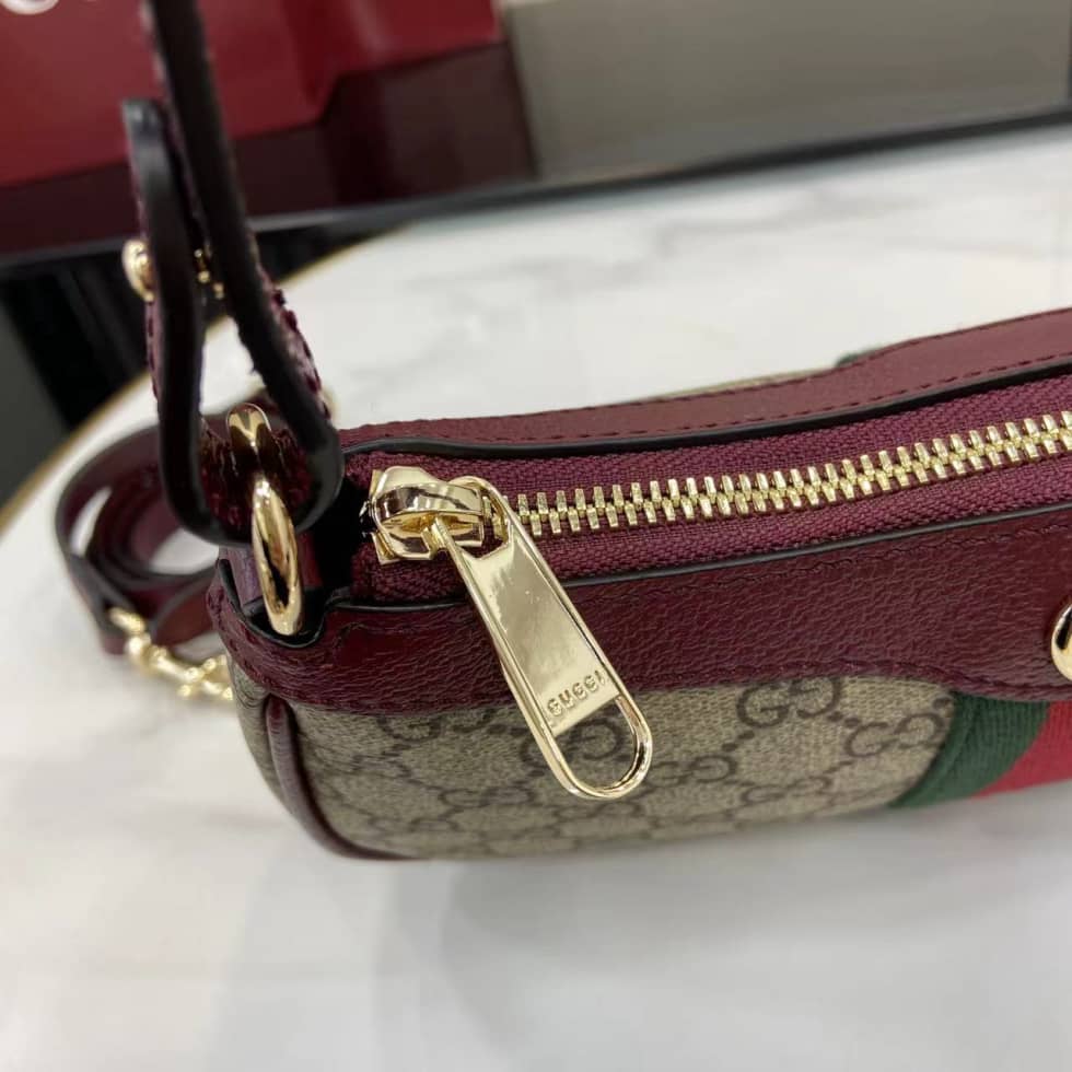 Gucci Ophidia Small Brown Red Shoulder Bag 841341_6_160818 Gucci Ophidia Small Brown Red Shoulder Bag 841341