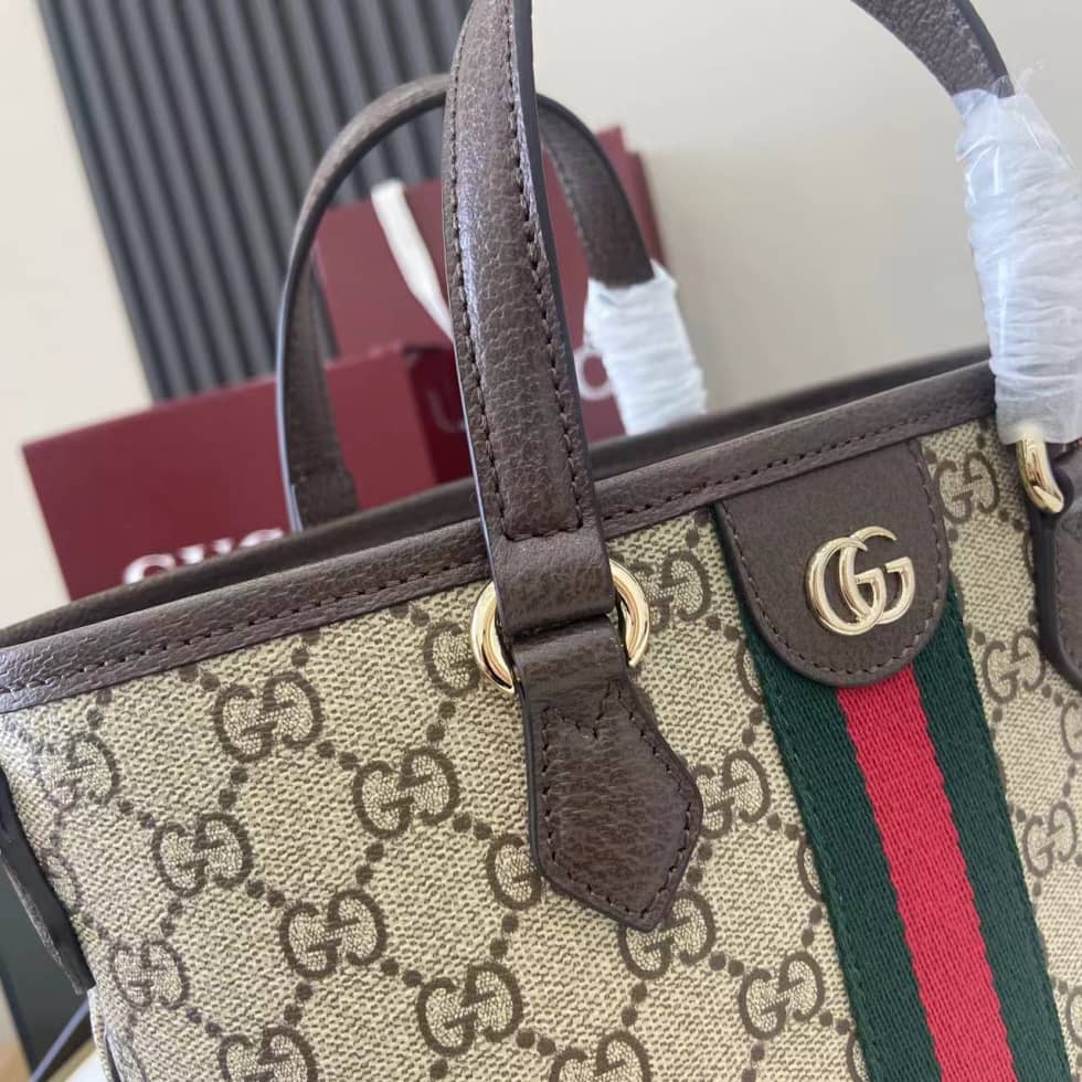Gucci Ophidia Canvas Small Brown Tote Bag 836848_3_160868 Gucci Ophidia Canvas Small Brown Tote Bag 836848