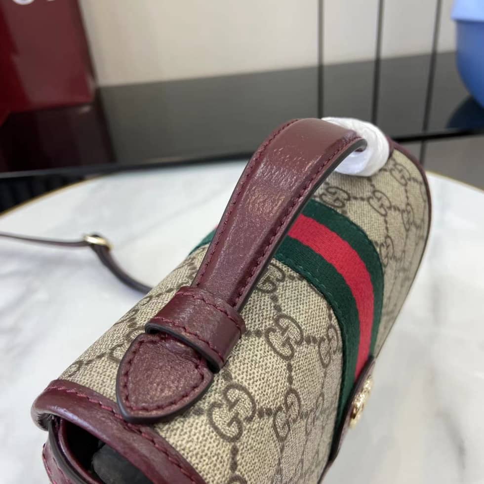 Gucci Ophidia Small Brown Red Top Handle Bag_3_160878 Gucci Ophidia Small Brown Red Top Handle Bag