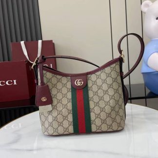 Gucci Ophidia Small Brown Red Shoulder Bag 836872