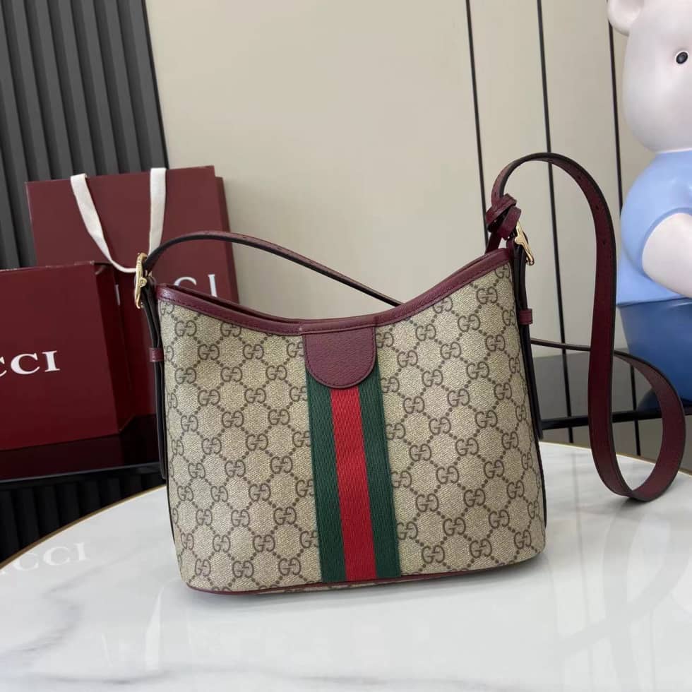 Gucci Ophidia Small Brown Red Shoulder Bag 836872_1_160918 Gucci Ophidia Small Brown Red Shoulder Bag 836872